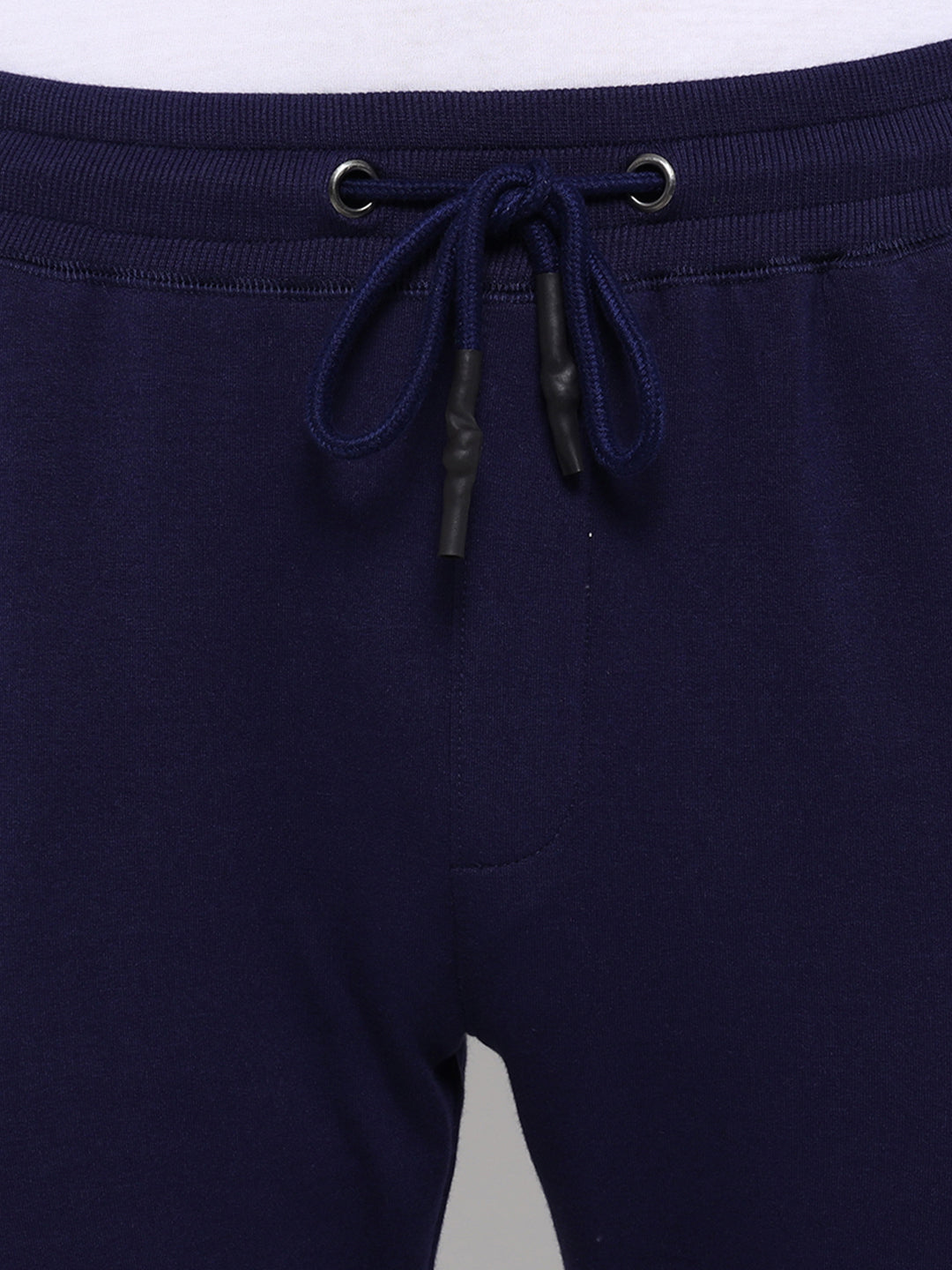 Mens Cotton Rich Lycra Track Pant With Side Printed Tape