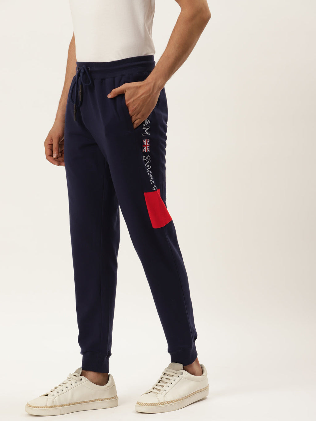 Mens Cotton Rich Lycra Printed Track Pant