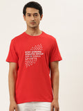 Mens Premium Cotton Lycra Printed Half Sleeve Crew Neck T-Shirts