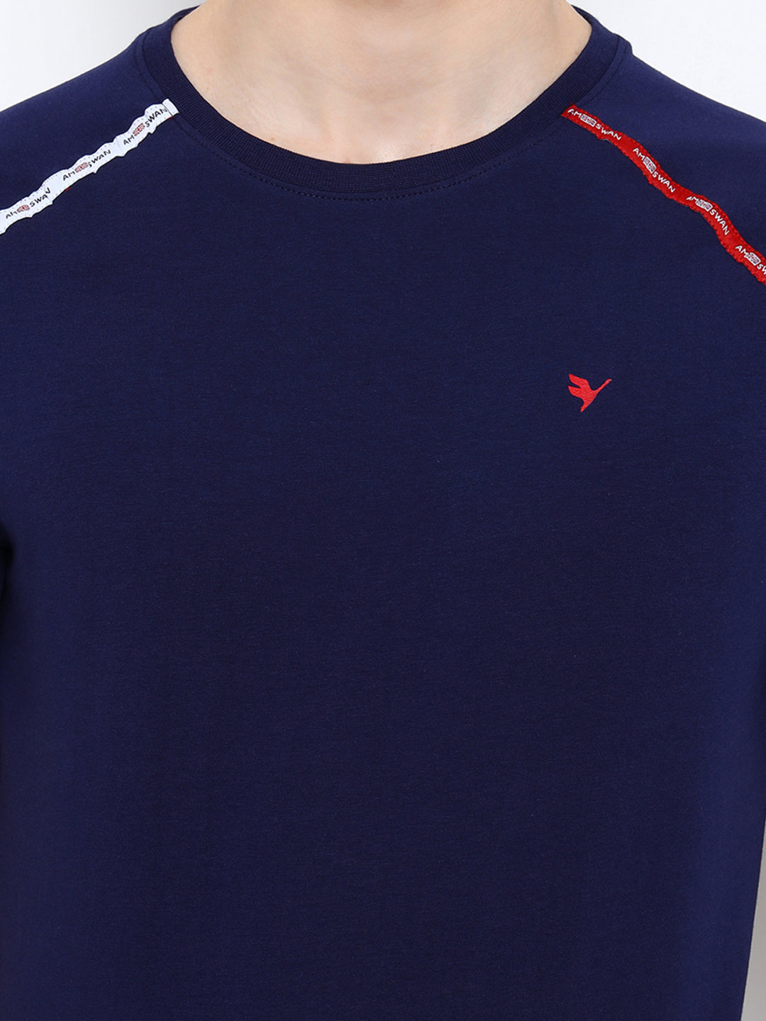Mens Premium Cotton Lycra Half Sleeve Crew Neck T-Shirts