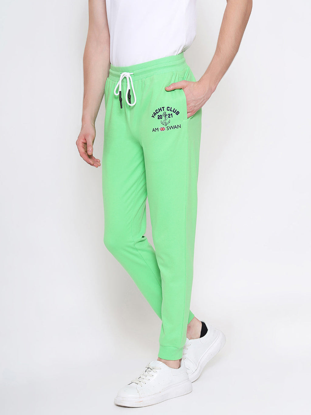 Mens Premium Cotton Printed Track Pants