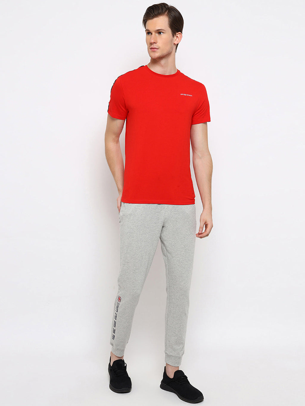 Mens Premium Cotton Printed Track Pants