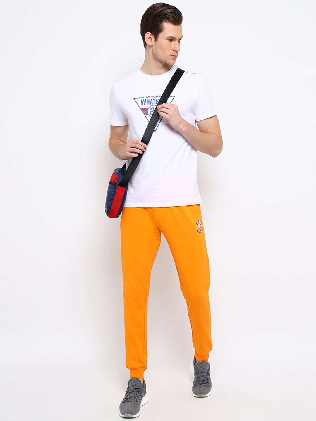Mens Premium Cotton Printed Track Pants