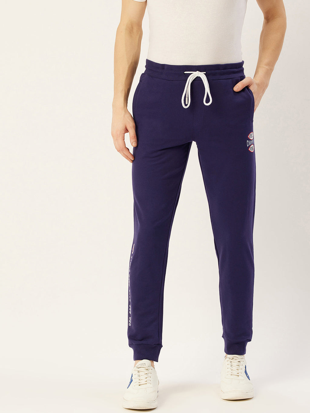 Mens Premium Cotton Printed Track Pants