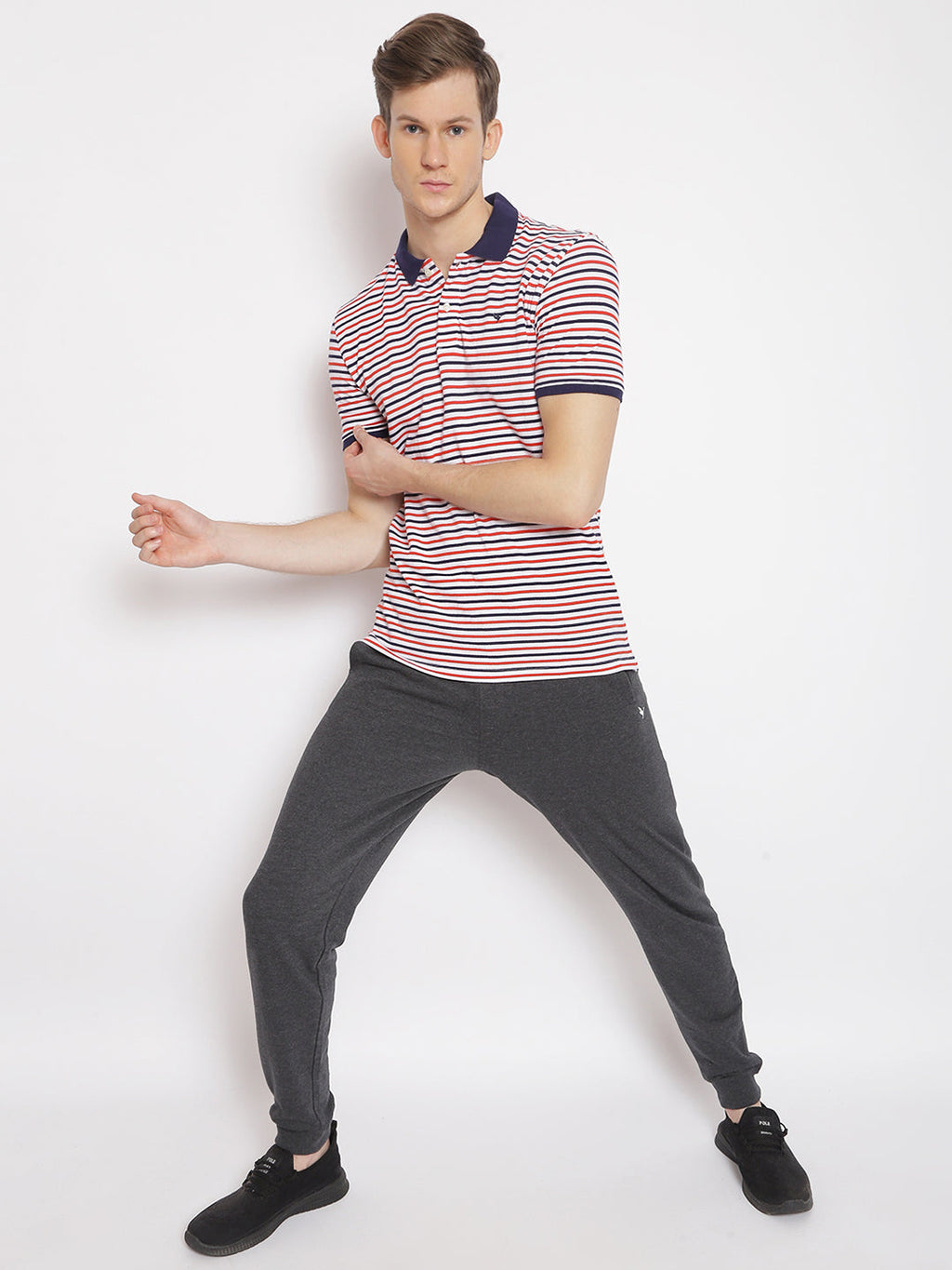 Premium Cotton Striped Polo Tees