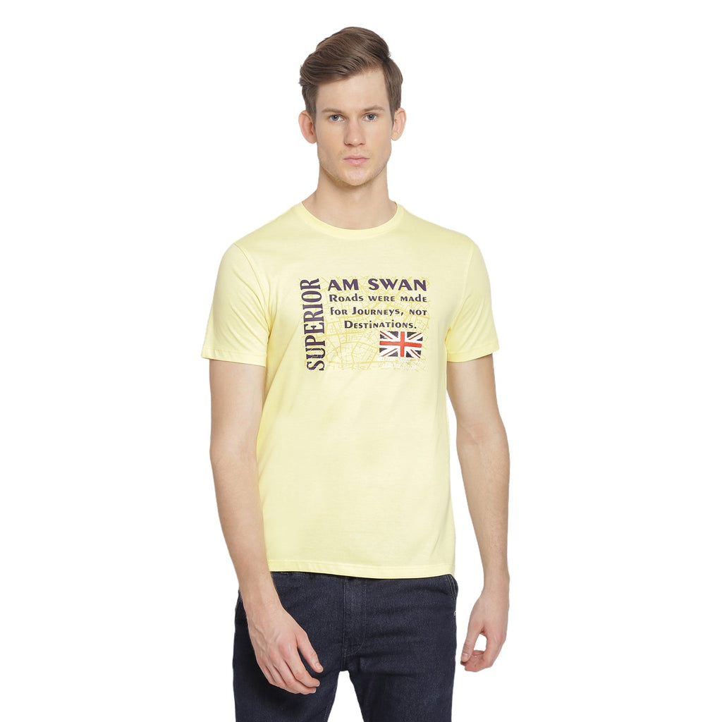 MENS PREMIUM COTTON PRINTED HALF SLEEVE CREW NECK T-SHIRTS