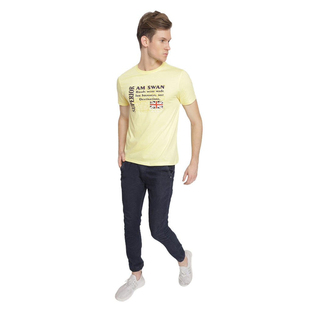 MENS PREMIUM COTTON PRINTED HALF SLEEVE CREW NECK T-SHIRTS
