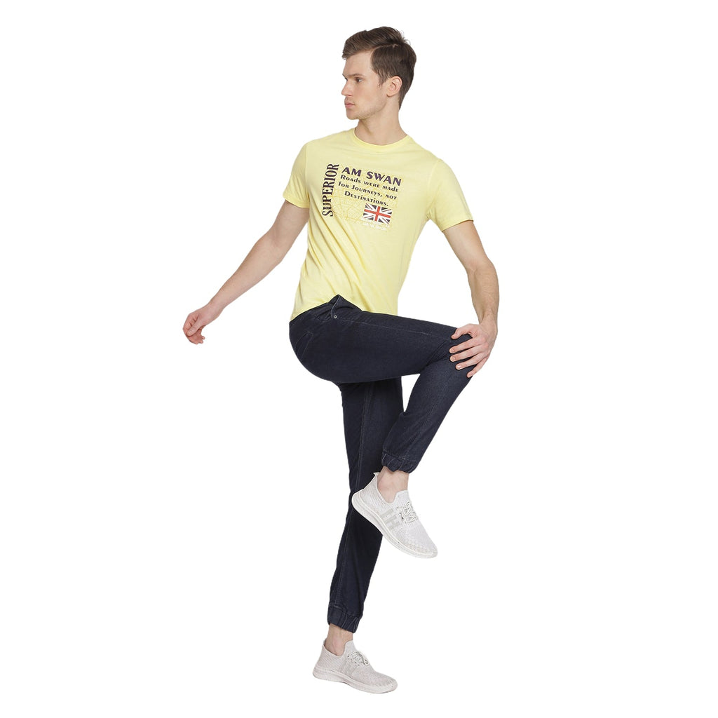 MENS PREMIUM COTTON PRINTED HALF SLEEVE CREW NECK T-SHIRTS