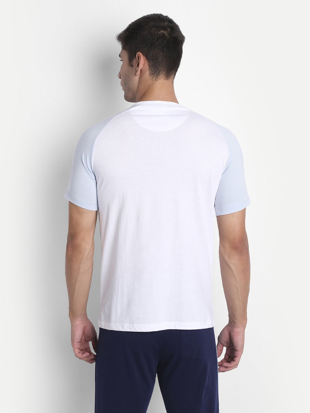 Mens Premium Cotton Printed Colourblock Half Sleeve T-Shirts