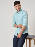 Premium Cotton Satin Sky Blue Shirt
