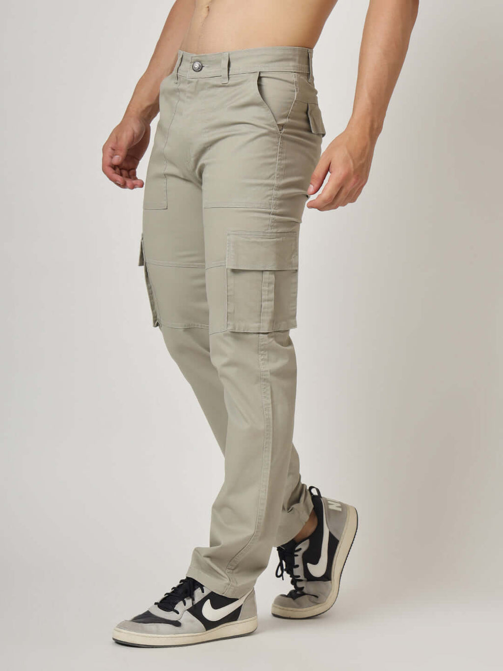 Premium Cotton Beige Cargo Pant