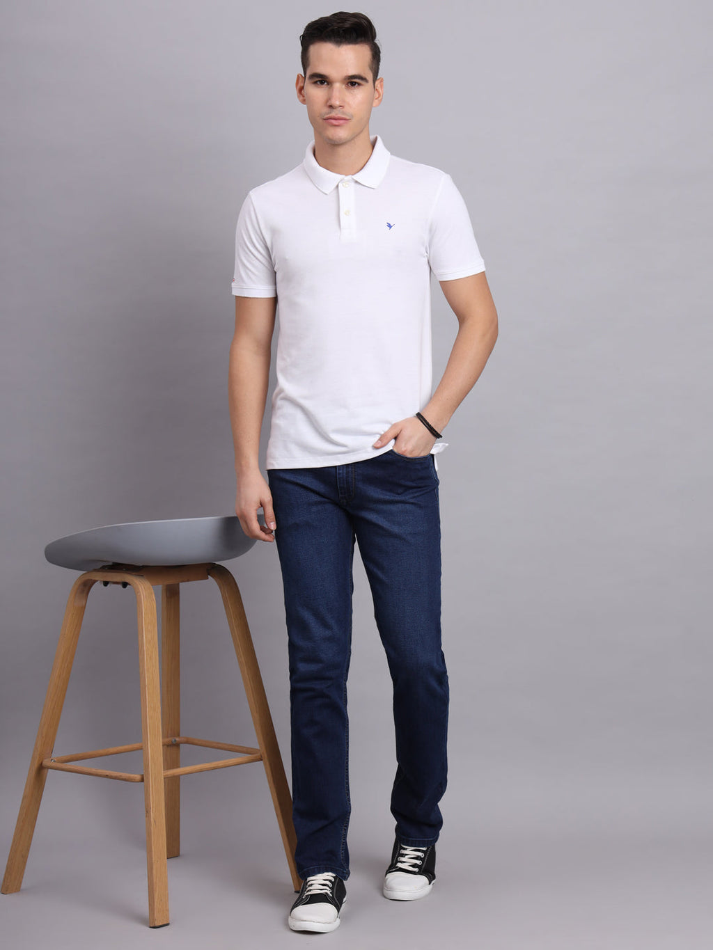 Amswan Premium Dark Navy Denim Jeans For Men