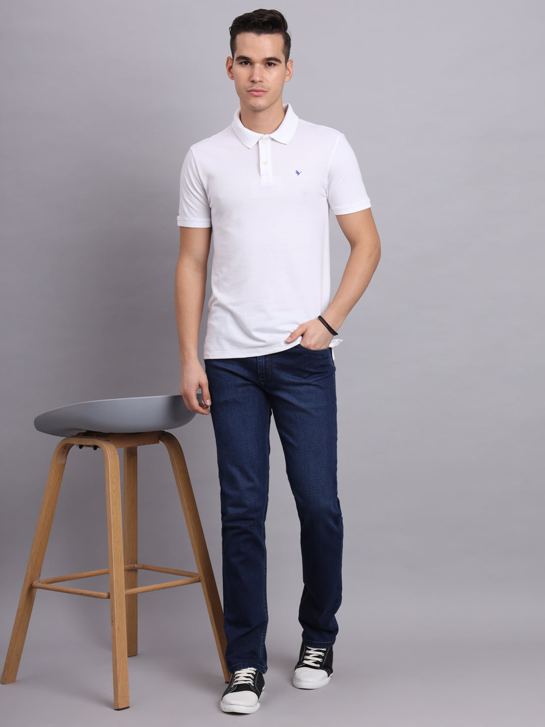 Amswan Premium Dark Navy Denim Jeans For Men