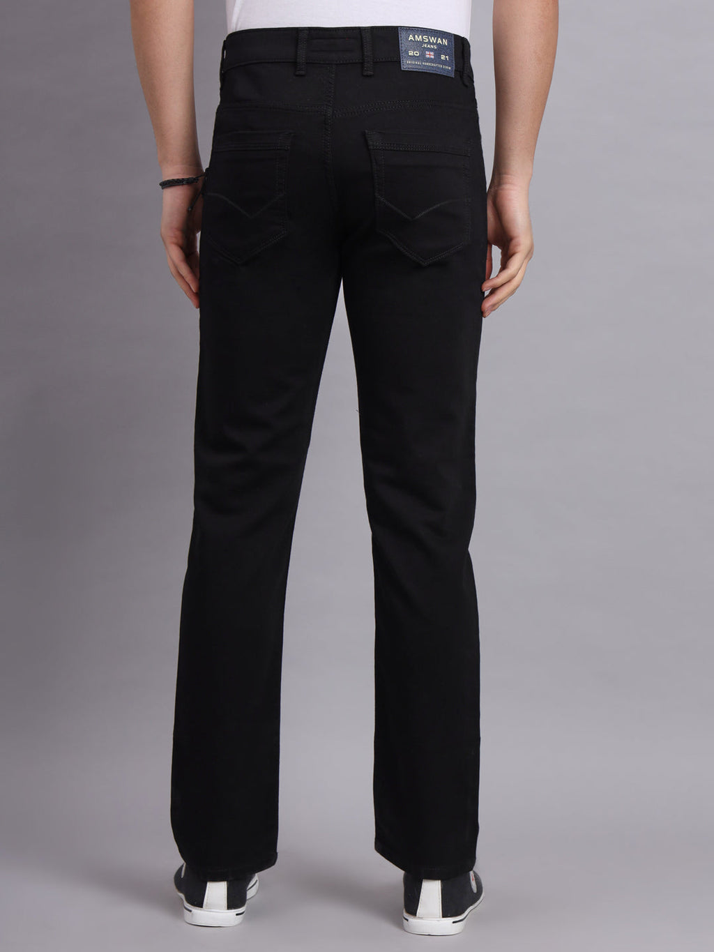 Amswan Premium Dark Charcoal Men'S Jeans